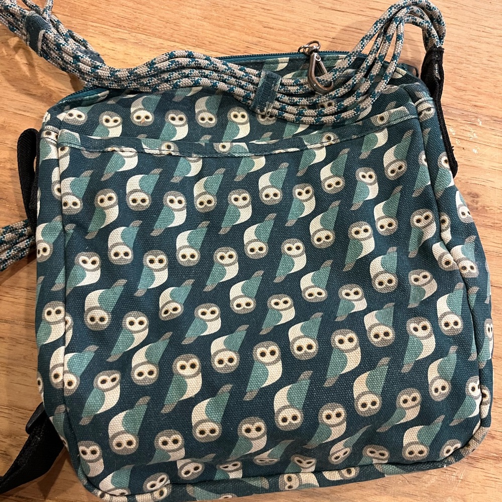 Owl Patterned Crossbody Bag